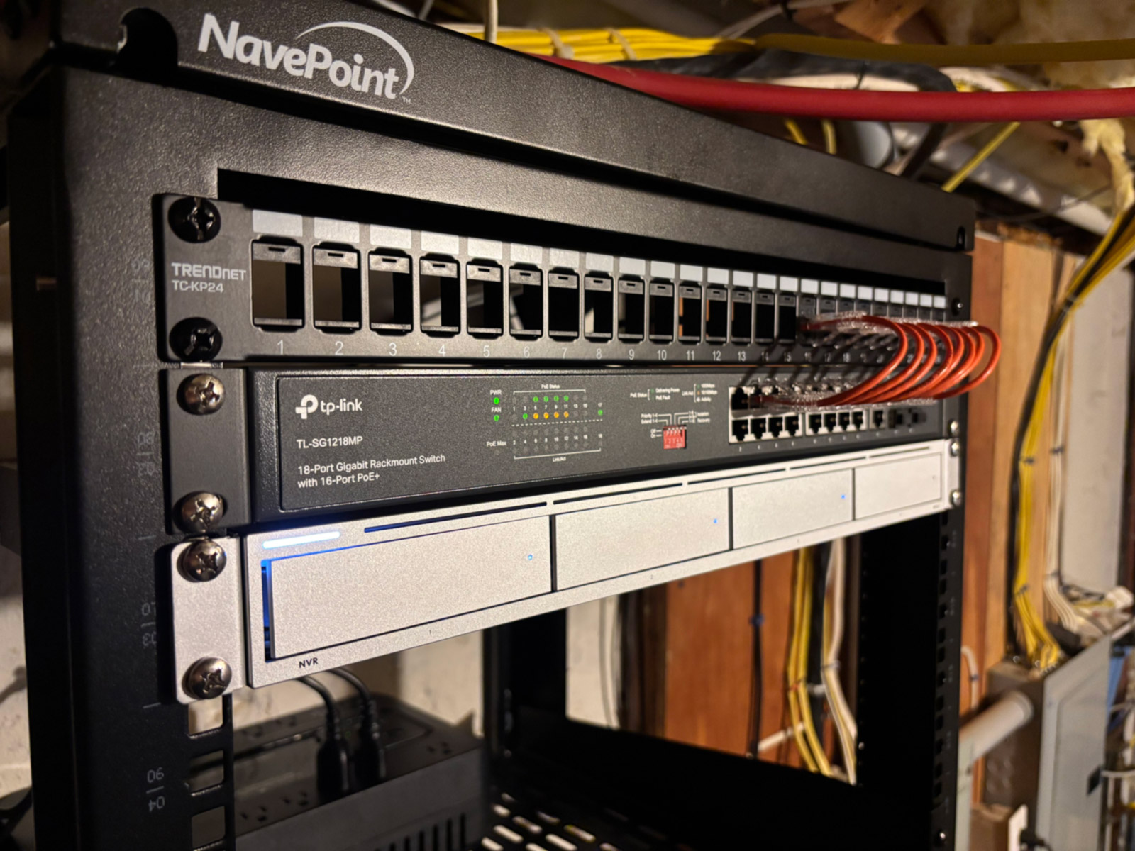Ubiquiti NVR installed with 30+ days of continuous recording.