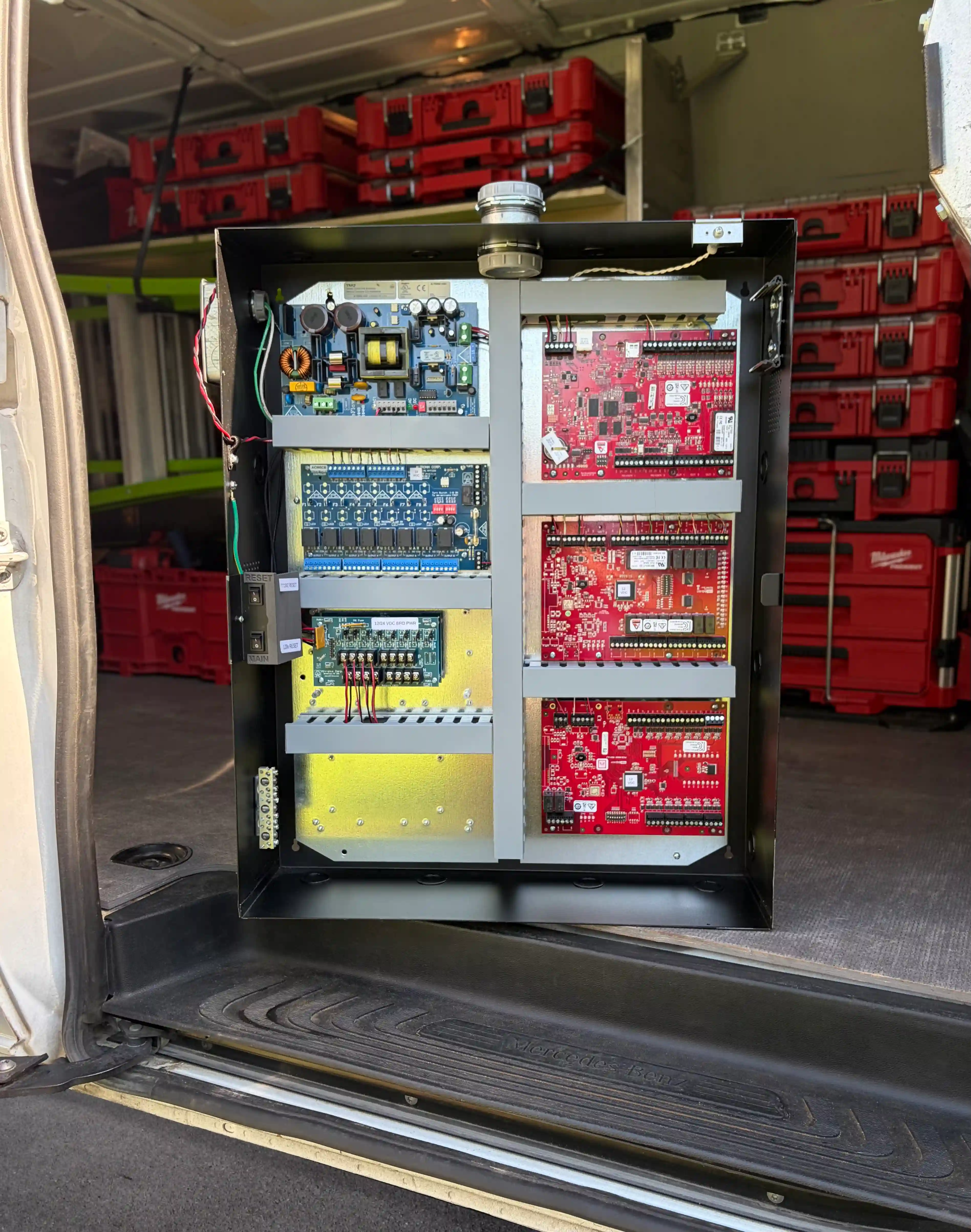 Prepped Trove enclosure featuring Mercury access control hardware.